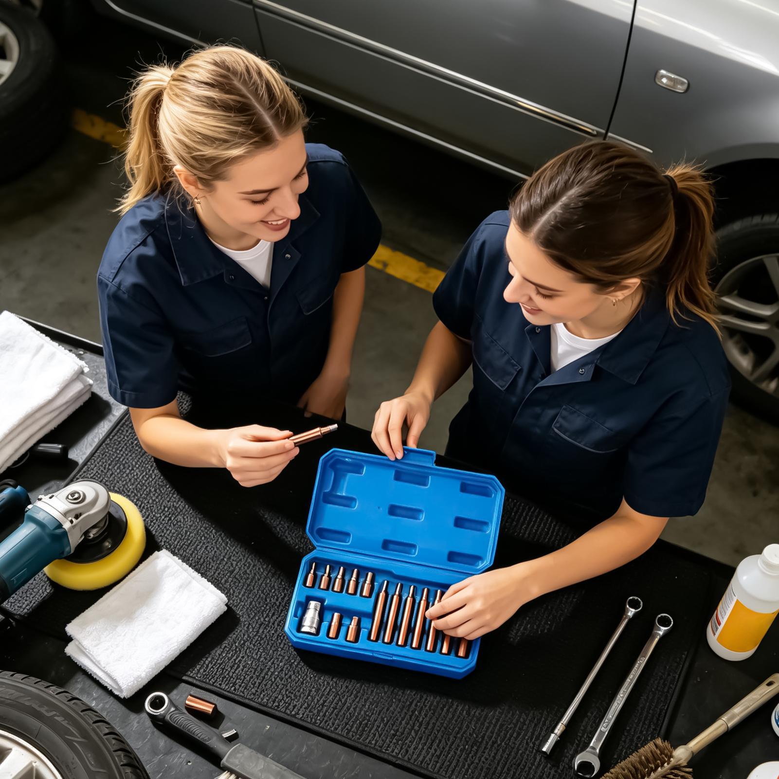 Automotive Tools - Punte per cacciavite magnetiche in metallo