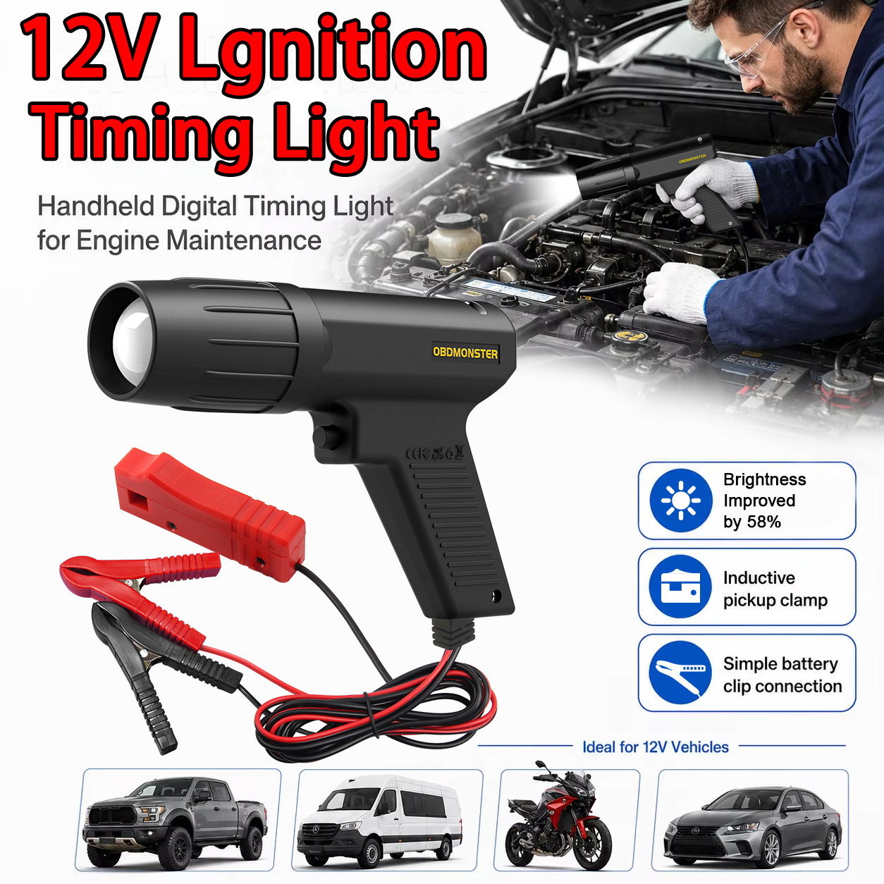 Lampada Induttiva per Impostaz - Timing Light Gun recensione e prezzo